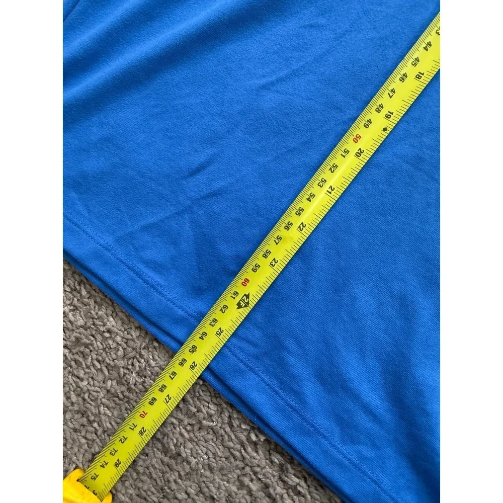 Polo Golf Ralph Lauren Mens Blue Quarter Zip Pullover Wicking Performance Large‎